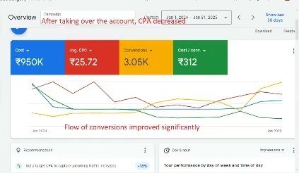 Delhi cosmetic hospital Google Ads project